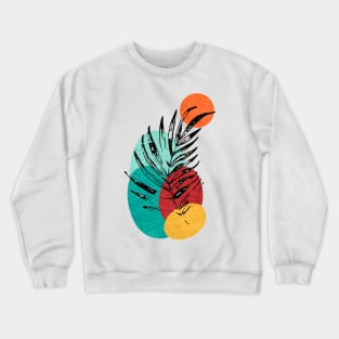 Minimalist Abstract Nature Art #1  Graceful Leaf Crewneck Sweatshirt